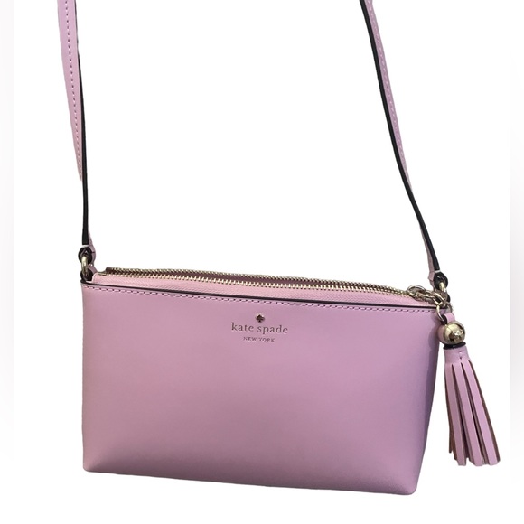 kate spade Handbags - Kate Spade Ivy Street Amy Lavender Frost Smooth Leather Crossbody Bag